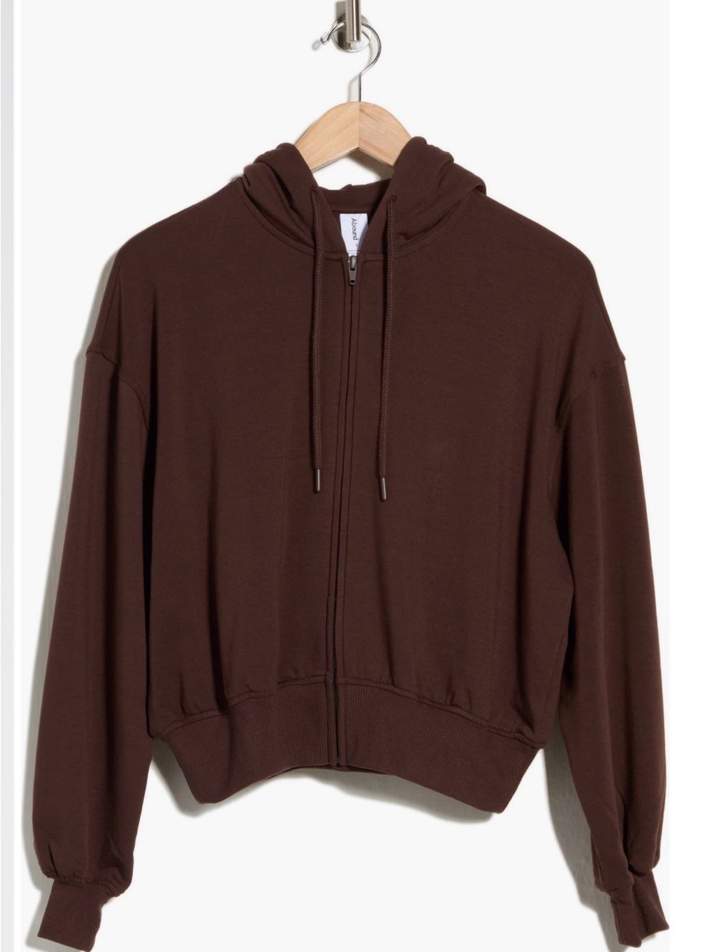 Abound Brown Zip-Up Hoodie